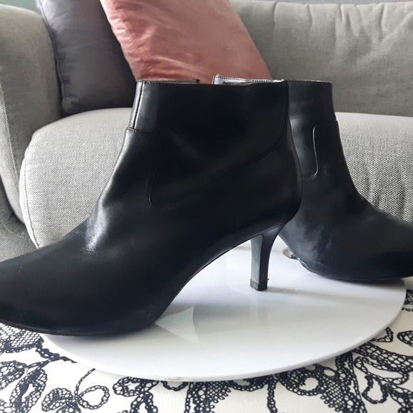 Rockport 8W Leather High Heel Ankle Boots - Picture 1 of 7